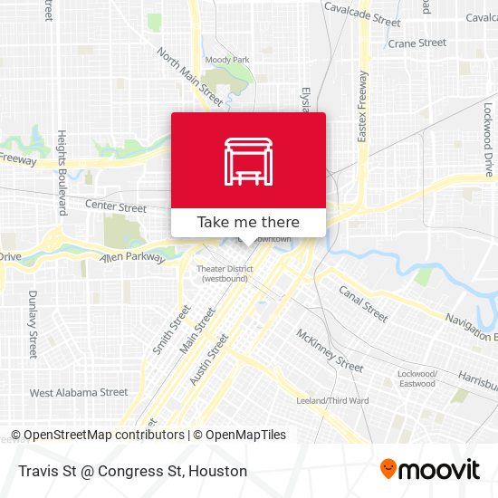 Travis St @ Congress St map