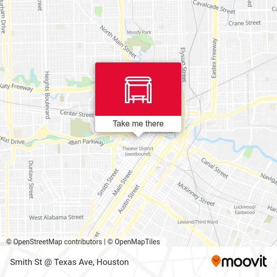 Mapa de Smith St @ Texas Ave