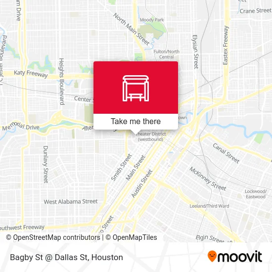 Bagby St @ Dallas St map