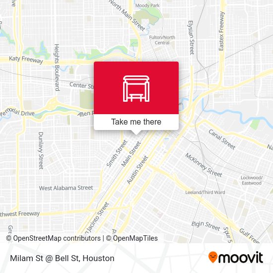 Milam St @ Bell St map