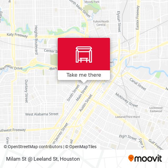 Milam St @ Leeland St map