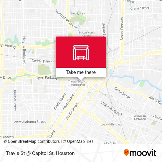 Mapa de Travis St @ Capitol St