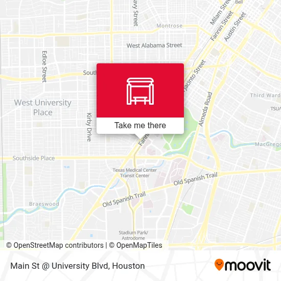 Mapa de Main St @ University Blvd