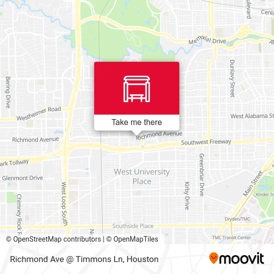 Richmond Ave @ Timmons Ln map