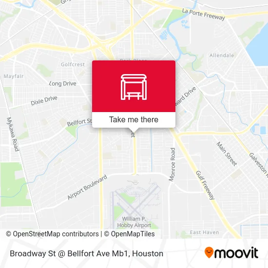 Broadway St @ Bellfort Ave Mb1 map