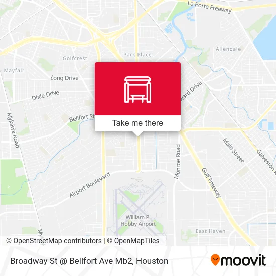 Broadway St @ Bellfort Ave Mb2 map