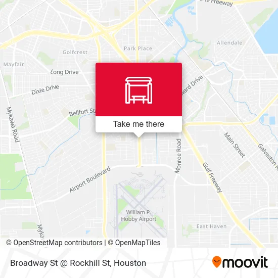 Broadway St @ Rockhill St map