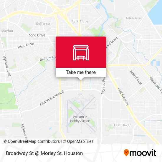Broadway St @ Morley St map