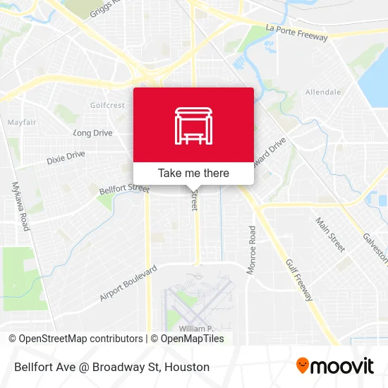 Mapa de Bellfort Ave @ Broadway St