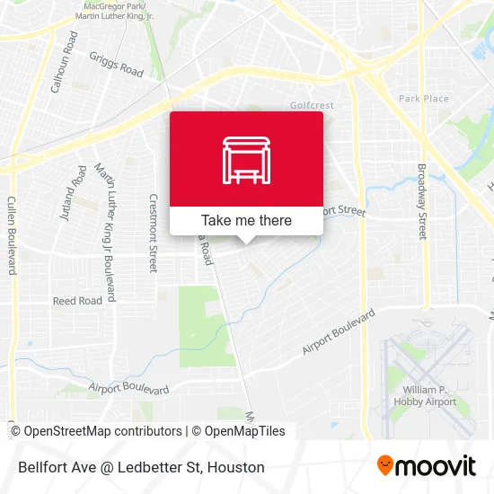 Bellfort Ave @ Ledbetter St map