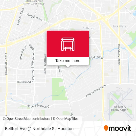 Bellfort Ave @ Northdale St map