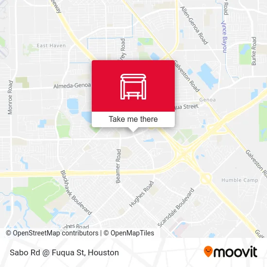 Mapa de Sabo Rd @ Fuqua St