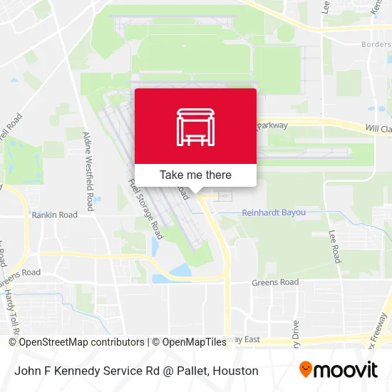 John F Kennedy Service Rd @ Pallet map