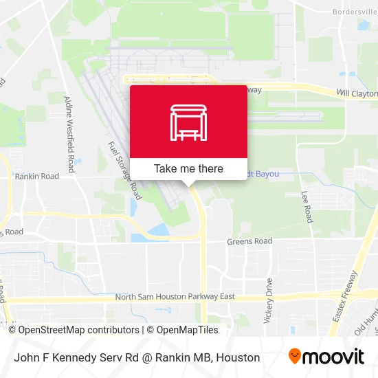 John F Kennedy Serv Rd @ Rankin MB map