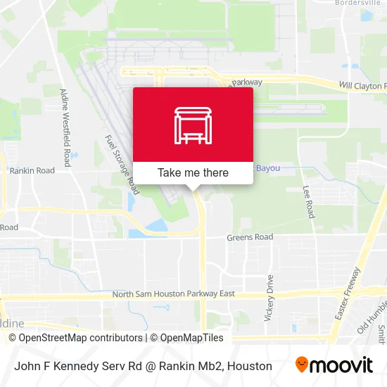 John F Kennedy Serv Rd @ Rankin Mb2 map