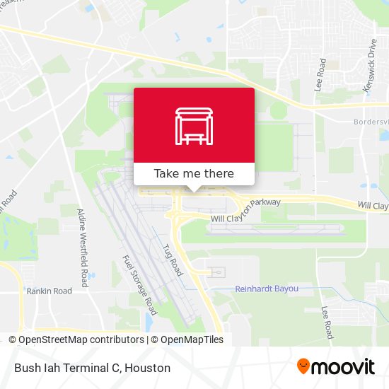 Bush Iah Terminal C map