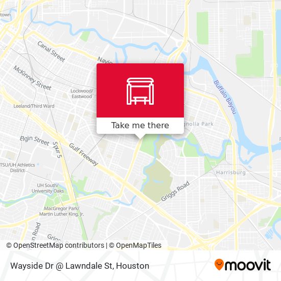 Wayside Dr @ Lawndale St map