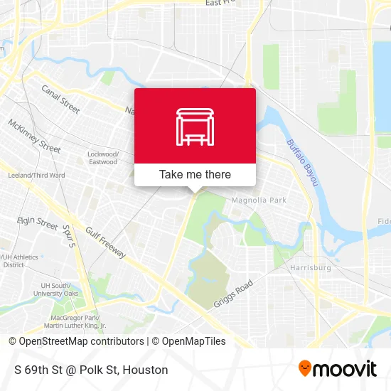 S 69th St @ Polk St map