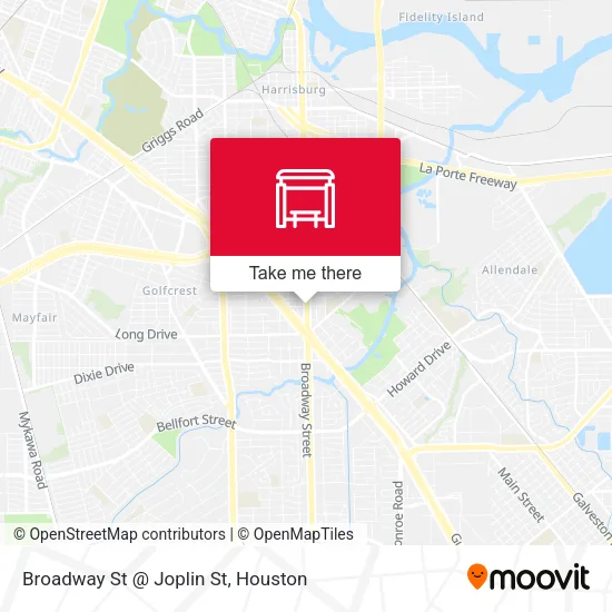 Broadway St @ Joplin St map