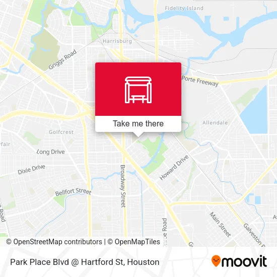 Park Place Blvd @ Hartford St map