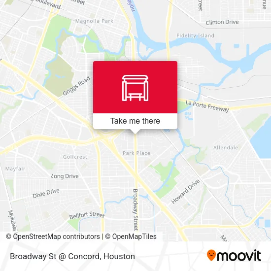Broadway St @ Concord map