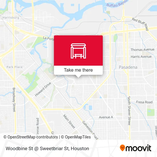 Woodbine St @ Sweetbriar St map