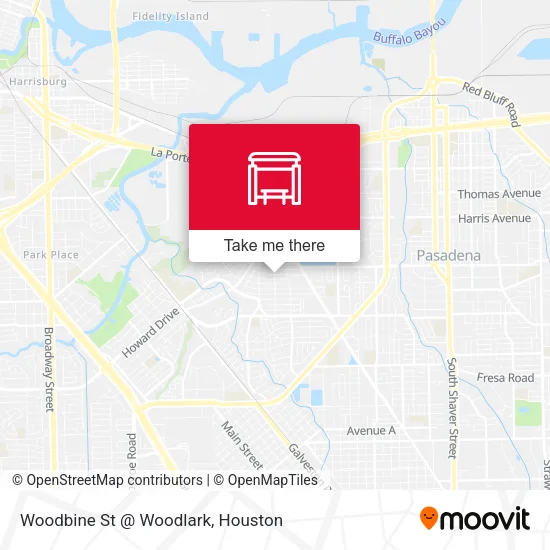 Woodbine St @ Woodlark map