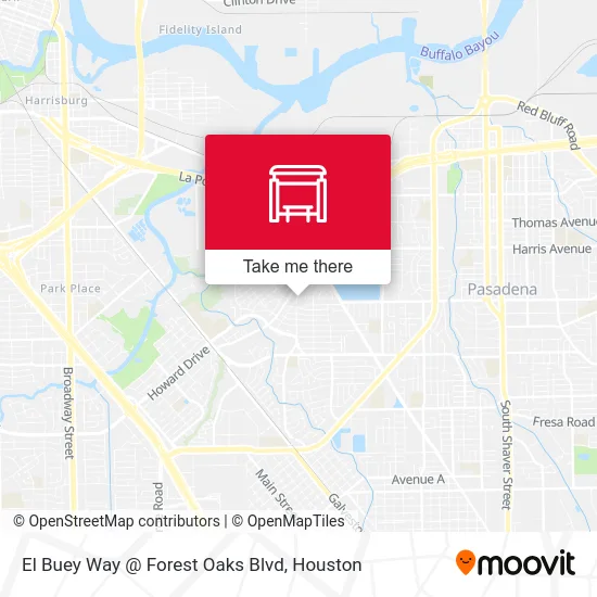 El Buey Way @ Forest Oaks Blvd map