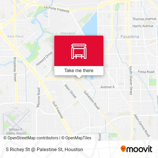 S Richey St @ Palestine St map