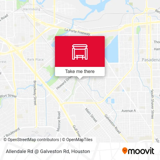 Allendale Rd @ Galveston Rd map