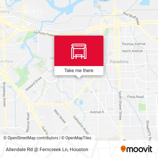 Mapa de Allendale Rd @ Ferncreek Ln
