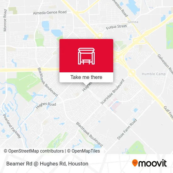 Beamer Rd @ Hughes Rd map