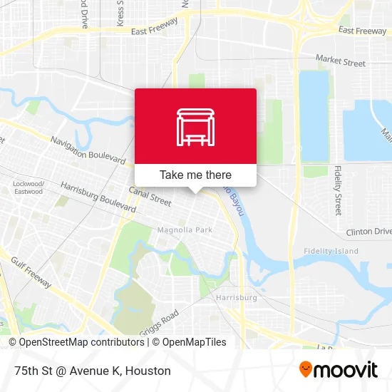 75th St @ Avenue K map