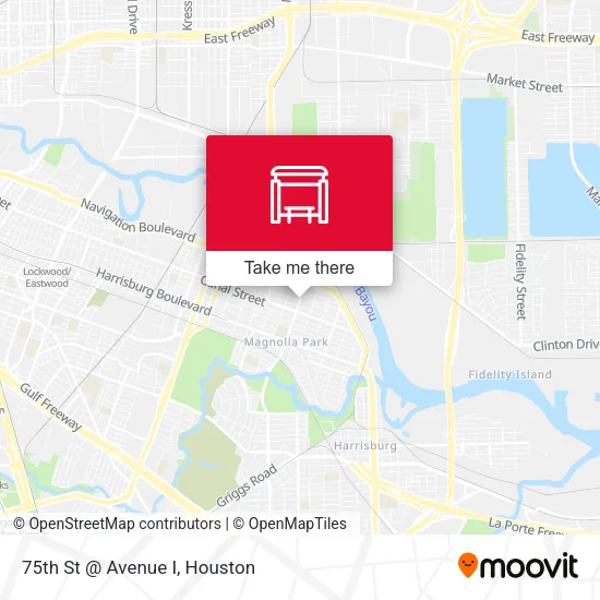 75th St @ Avenue I map