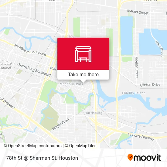 78th St @ Sherman St map