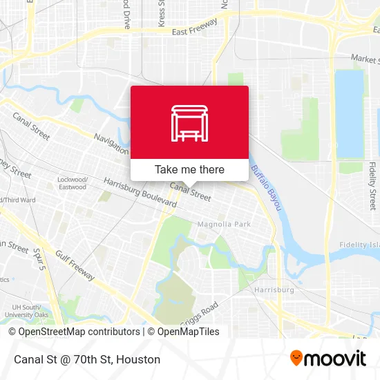 Canal St @ 70th St map
