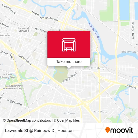 Lawndale St @ Rainbow Dr map