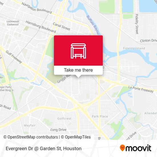 Evergreen Dr @ Garden St map