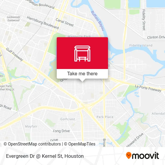 Evergreen Dr @ Kernel St map