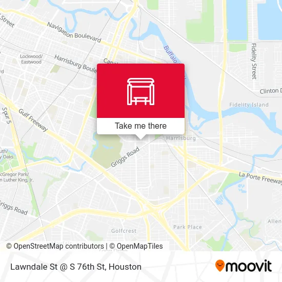 Lawndale St @ S 76th St map