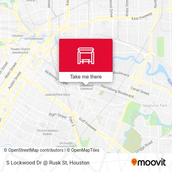 S Lockwood Dr @ Rusk St map