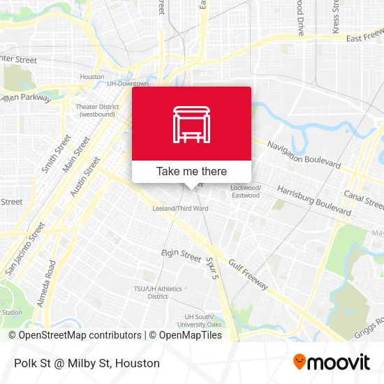 Polk St @ Milby St map