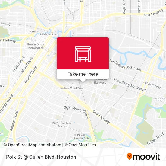 Polk St @ Cullen Blvd map