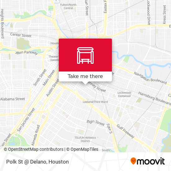 Polk St @ Delano map