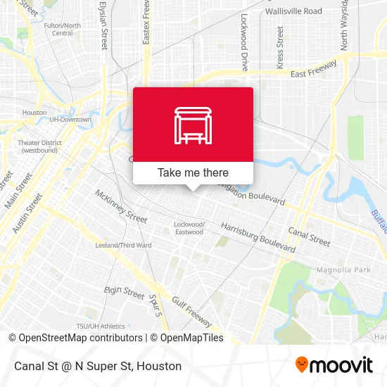 Canal St @ N Super St map