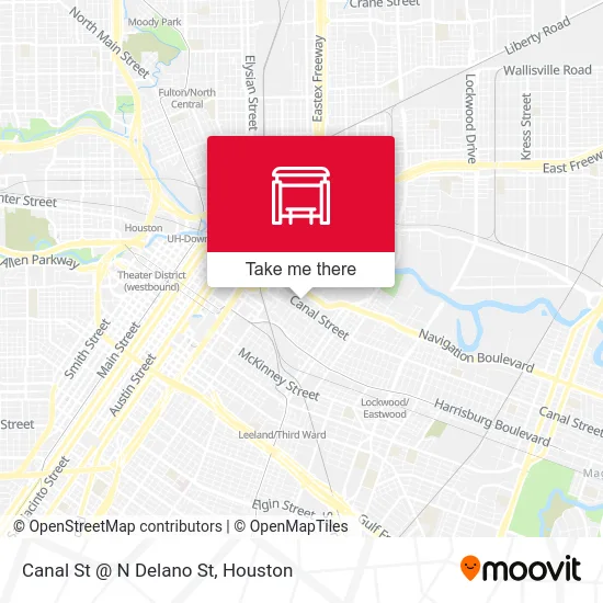 Canal St @ N Delano St map