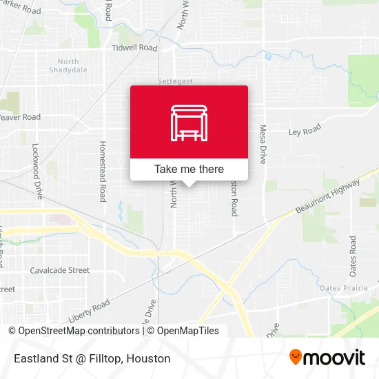 Eastland St @ Filltop map