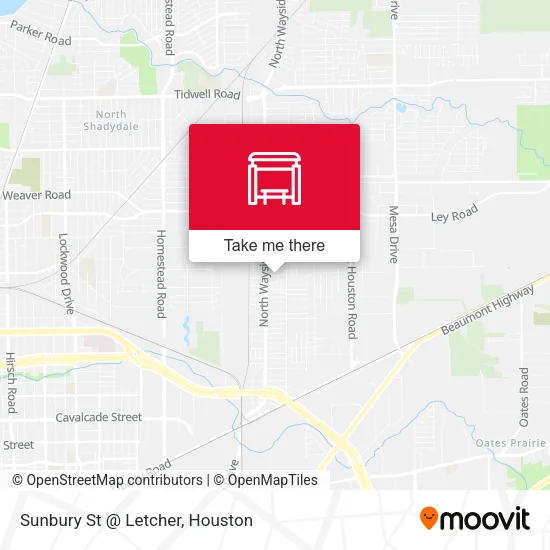 Sunbury St @ Letcher map