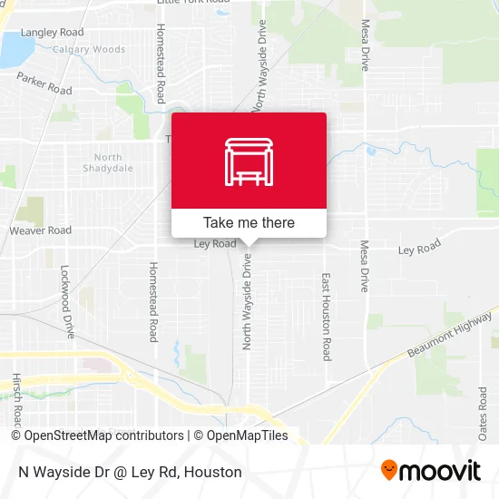 Mapa de N Wayside Dr @ Ley Rd