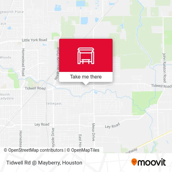 Tidwell Rd @ Mayberry map